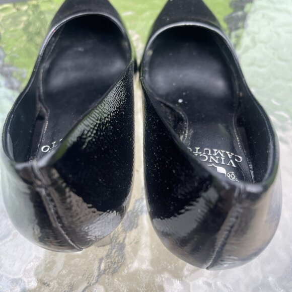 Vince Camuto Glossy Black Heels - Picture 3 of 12